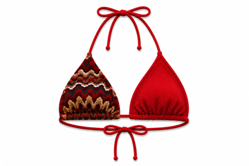 SOLE RED TRIANGLE BIKINI TOP