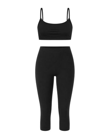 ELIA TOP + UMA CAPRI LEGGINGS SET